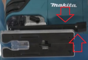 stofafzuiging 4350T makita decoupeerzaag