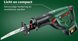 belasting munt vogel Bosch PSA 18 LI 1 Review - Zaagspecialist.nl